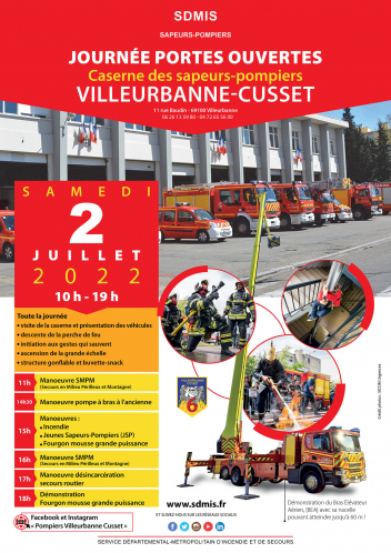 Journées portes-ouvertes de la caserne des sapeurs-pompiers Villeurbanne-Cusset